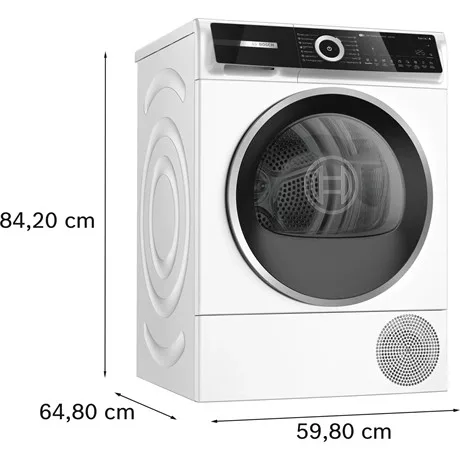 Bosch SZÁRÍTÓGÉP HŐSZIVATTYÚS 9 KG WQN246D1BY