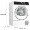Bosch SZÁRÍTÓGÉP HŐSZIVATTYÚS 9 KG WQN246D9BY