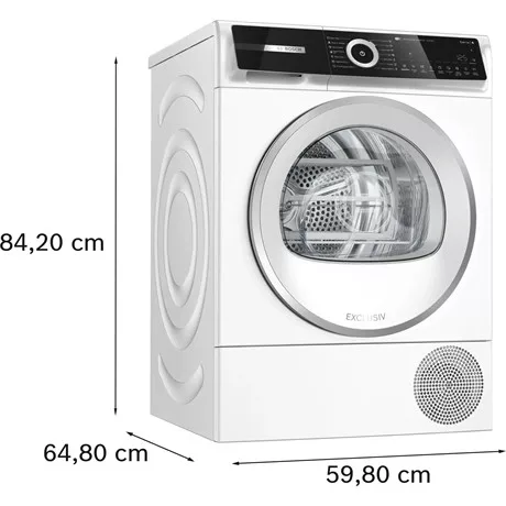 Bosch SZÁRÍTÓGÉP HŐSZIVATTYÚS 9 KG WQN246D9BY