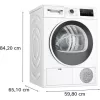 Bosch SZÁRÍTÓGÉP HŐSZIVATTYÚS WTH83256BY