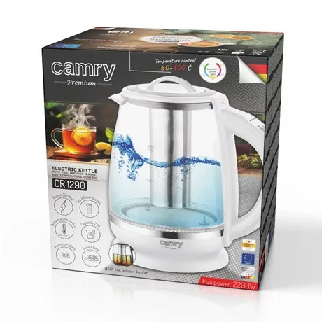 Camry VÍZFORRALÓ TEA INFUZERREL CR1290WHITE