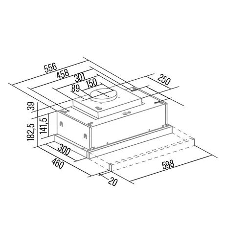 Cata PÁRAELSZÍVÓ TFH-6630/A X LED