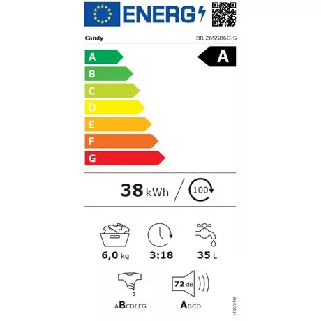 Candy MOSÓGÉP ELÖLTÖLTŐS BR 26SSB6G-S