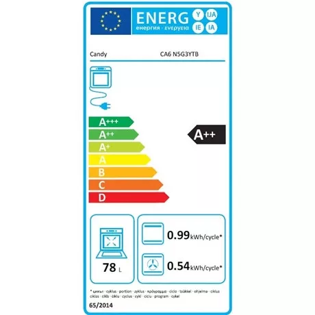 Candy SÜTŐ BEÉPÍTHETŐ ELEKTROMOS CA6 N5G3YTB