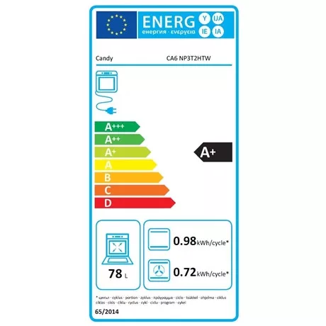 Candy SÜTŐ BEÉPÍTHETŐ ELEKTROMOS CA6 NP3T2HTW