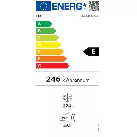 Eta FAGYASZTÓSZEKRÉNY 274 L 254590000E