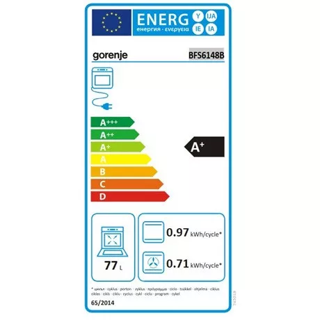 Gorenje SÜTŐ BEÉPÍTHETŐ ELEKTROMOS BFS6148B