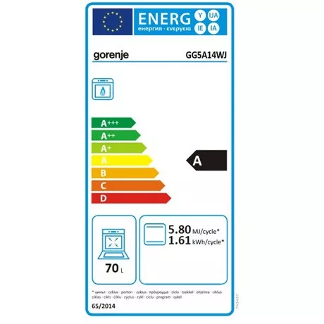 Gorenje TŰZHELY GÁZ GG5A14WJ