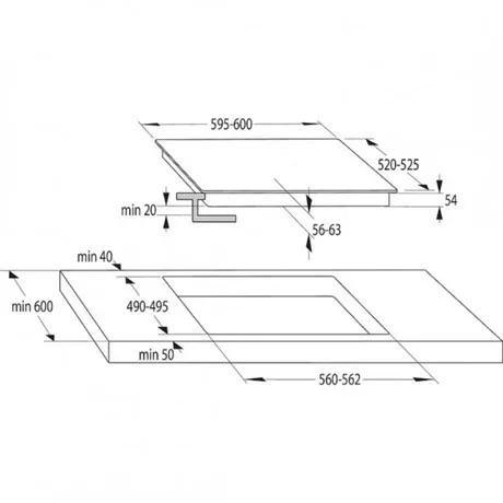Gorenje FŐZŐLAP INDUKCIÓS GI6421SYWA