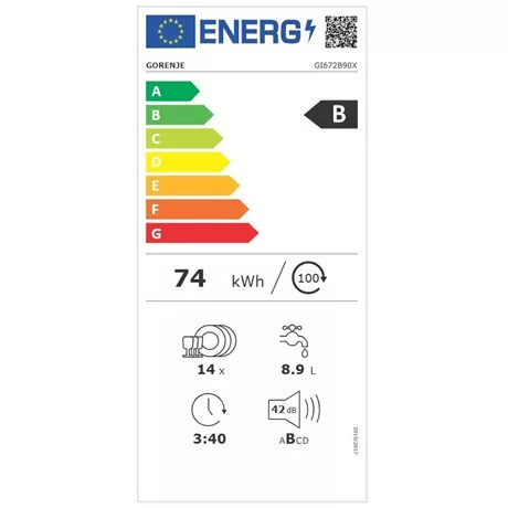 Gorenje MOSOGATÓGÉP BEÉPÍTHETŐ GI672B90X