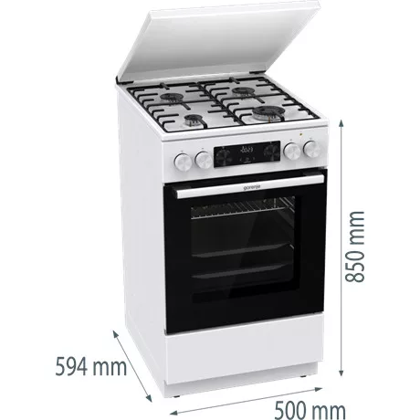Gorenje TŰZHELY KOMBINÁLT GK5C64WH
