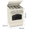 Gorenje TŰZHELY KOMBINÁLT GKS6C71CLI