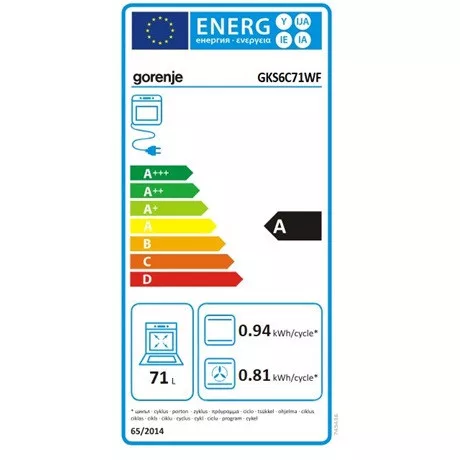 Gorenje TŰZHELY KOMBINÁLT GKS6C71WF