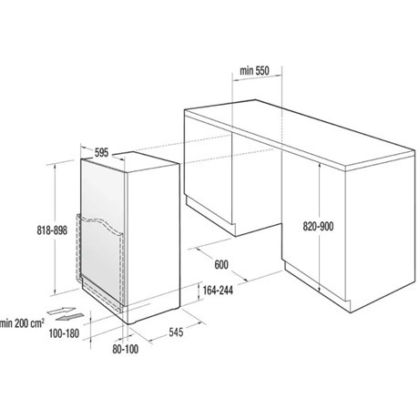 Gorenje HŰTŐ BEÉPÍTHETŐ EGYAJTÓS RIU609EA1