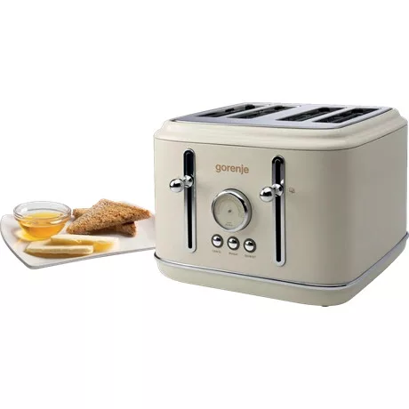 Gorenje KENYÉRPIRÍTÓ 4 SZELETES, RETRO T2300CLIN