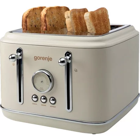 Gorenje KENYÉRPIRÍTÓ 4 SZELETES, RETRO T2300CLIN