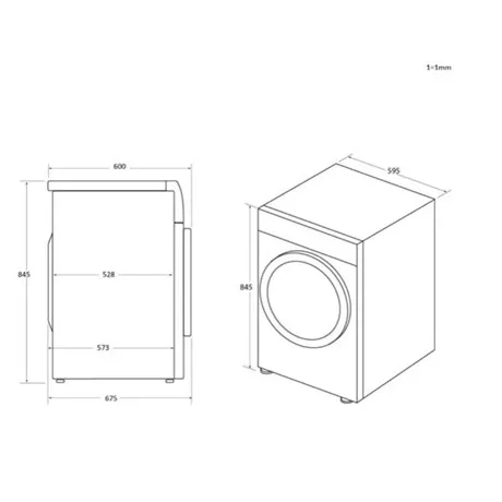 Haier SZÁRÍTÓGÉP HŐSZIVATTYÚS HD80-A3959R-S