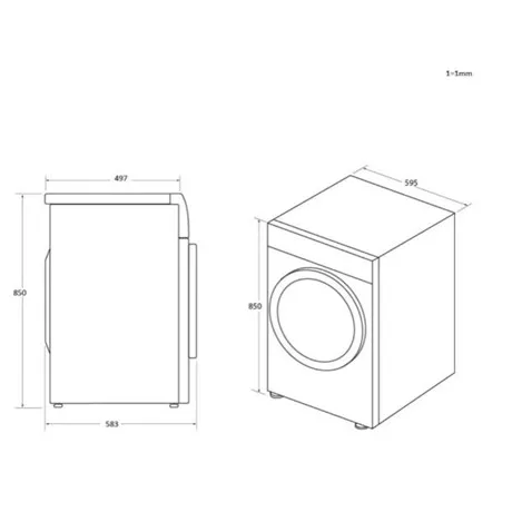 Haier MOSÓGÉP ELÖLTÖLTŐS HW80-B14959S8U1S
