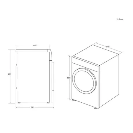 Haier MOSÓGÉP ELÖLTÖLTŐS HW90-B14979EU1-S
