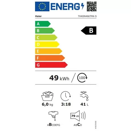 Haier MOSÓGÉP FELÜLTÖLTŐS THASN466TM4-S