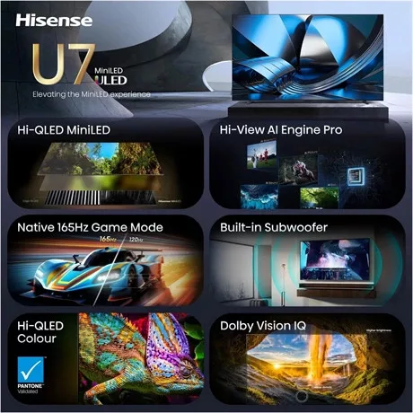 Hisense TV 100" 4K UHD SMART MINILED 100U7SE
