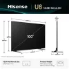 Hisense TV 100" UHD SMART MINI-LED 100U8Q
