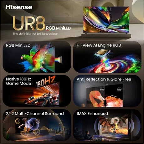 Hisense TV 100" 4K UHD RGB MINI LED 100UR8S