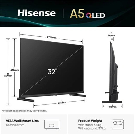 Hisense FHD SMART QLED TV 32A5Q
