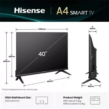 Hisense FHD SMART LED TV 40A4Q