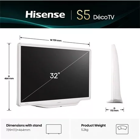 Hisense TV 43" FULL HD LIFESTYLE QLED 43S5Q