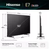 Hisense TV 50" 4K UHD SMART QLED 50E7Q