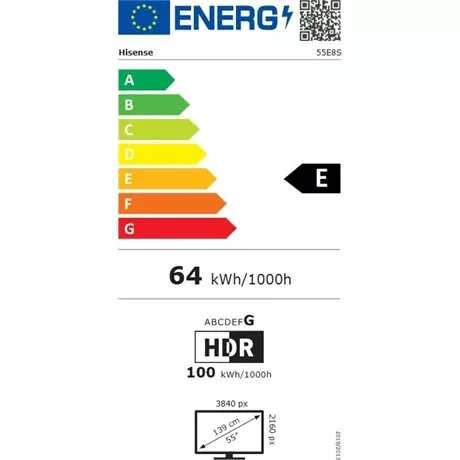 Hisense TV 55" 4K UHD SMART MINILED 55E8S