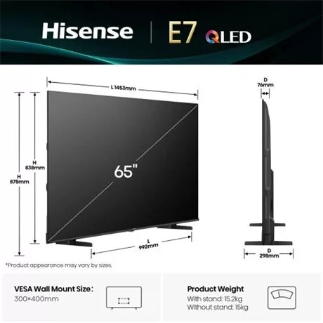 Hisense UHD SMART QLED TV 65E7Q