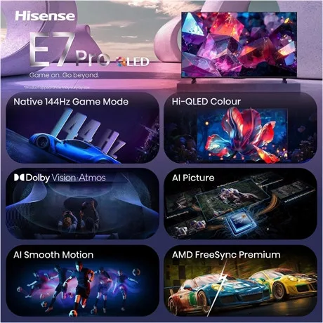 Hisense TV 65" 4K UHD SMART QLED 65E7SPRO