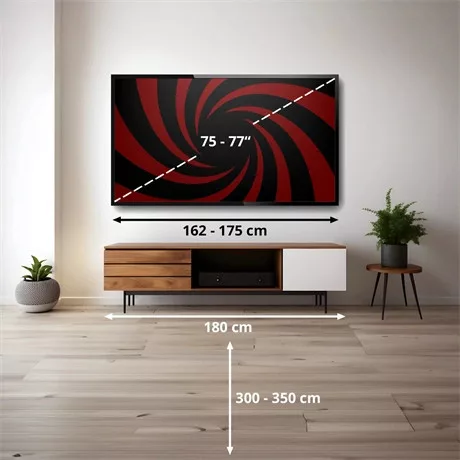 Hisense TV 75" 4K SMART MINILED 75U7SPRO