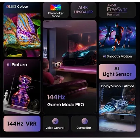 Hisense UHD SMART QLED TV 144Hz 85E7Q PRO