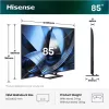 Hisense TV 85" 4K UHD SMART MINILED 85U7SE