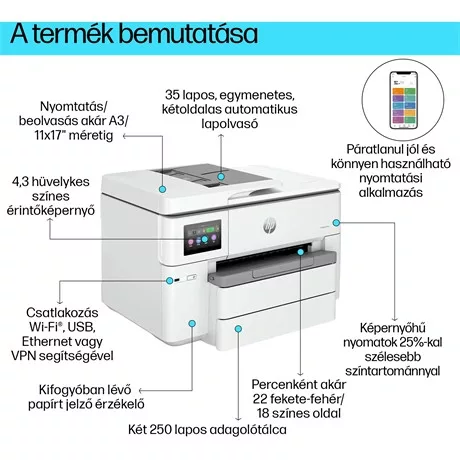 HP MULTIFUNKCIÓS KÉSZÜLÉK OFFICEJET PRO 9730E (537P6B)