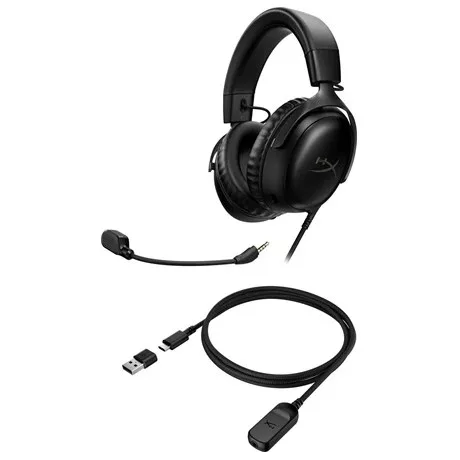 HP GAMER HEADSET HYPERX CLOUD III FEKETE (727A8AA)