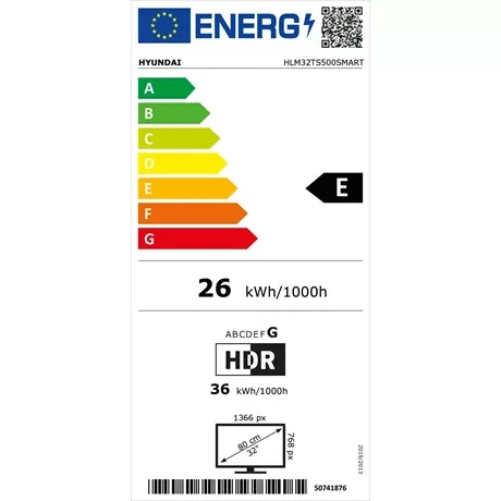 Hyundai TV 32" HD SMART LED HLM32TS500SMART