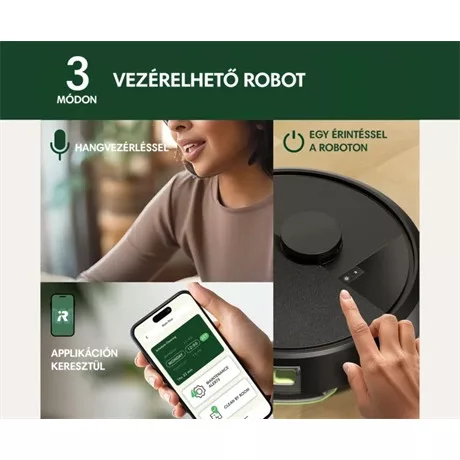 Irobot ROBOTPORSZÍVÓ ROOMBA 105 COMBO + AUTOEMPTY DOCK BLACK