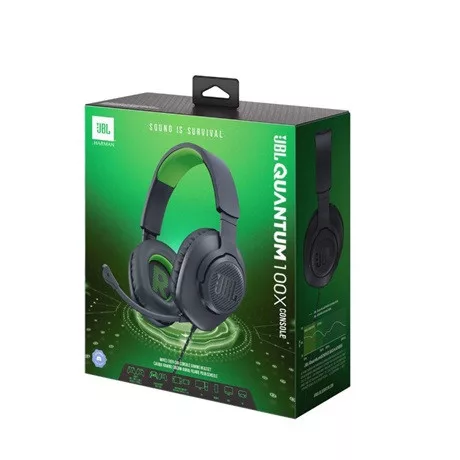 Jbl GAMER FEJHALLGATÓ QUANTUM 100 FEKETE/ZÖLD