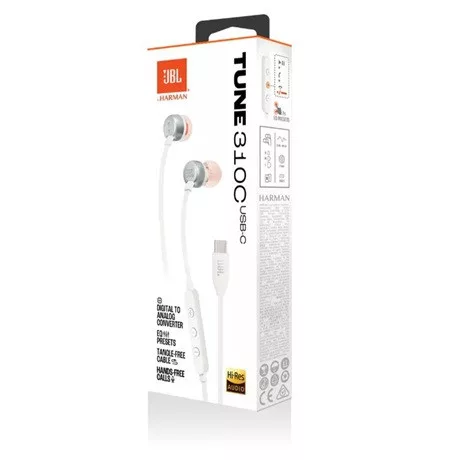 Jbl FÜLHALLGATÓ T 310 C WHT