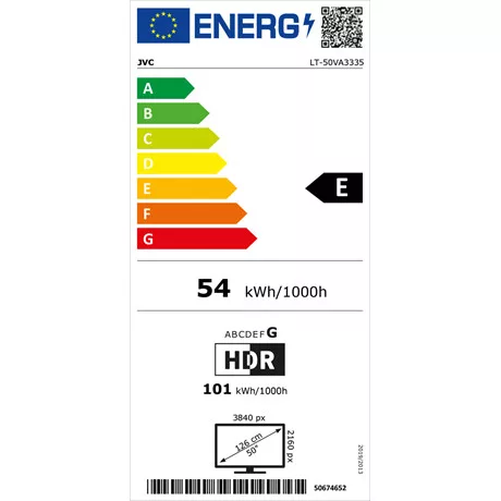 Jvc TV 50" 4K UHD ANDROID SMART LED LT50VA3335