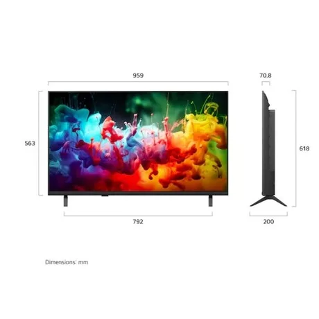 Lg TV 43" 4K UHD QNED MINI LED AI SMART TV, 2026 ,WEBOS , HDR10 PRO 43QNED71B3B.AEU
