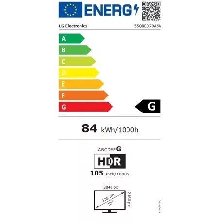 Lg UHD QNED SMART TV 55QNED70A6A