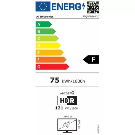 Lg UHD QNED SMART TV 55QNED84A3C.AEU