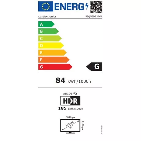 Lg UHD SMART MINI-LED TV 55QNED93A6A