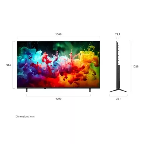 Lg TV 75" 4K UHD QNED MINI LED AI SMART TV, 2026 ,WEBOS ,HDR10 PRO 75QNED70B3A.AEU