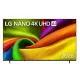 Lg TV 85" 4K UHD NANO AI SMART TV, 2026 WEBOS 85NU850B3LA.AEU